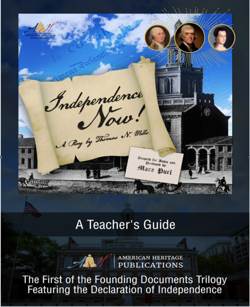 American Heritage Publications Independence Now! Teacher's Guide Cover